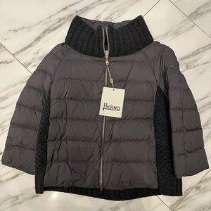 Brand New Woman’s Herno Jacket Coat Wool Down